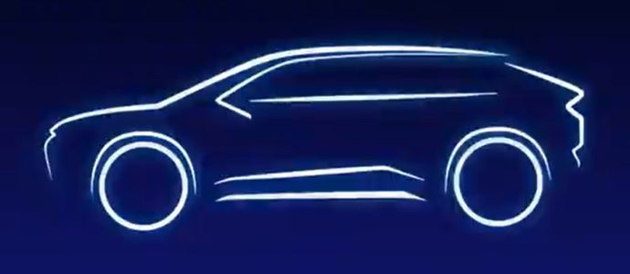Teaser Of Toyota's First Electric Suv